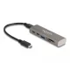 Delock 3 portos USB 10 Gbps hub beépített SD és Micro SD kártyaolvasóval, valamint USB Type-C  csatlakoztatóval