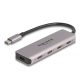 Delock USB 5 Gbps Tetején 4 USB porttal rendelkező USB Type-C  hub USB Type-C  csatlakoztatóval (64238)