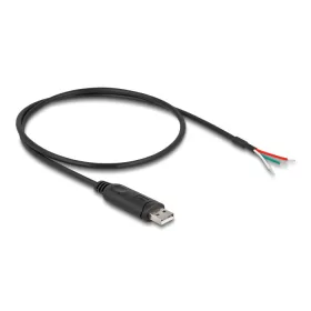   Delock Adapter kábel A-típusú USB 2.0 - soros RS-485 3 nyílt vezetékvéggel 0,5 m (64242)