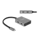 Delock USB 10 Gbps Tetején 4 USB porttal rendelkező USB Type-C  hub USB Type-C  csatlakoztatóval (64249)