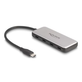   Delock USB 10 Gbps USB Type-C  Hub 4 x USB Type-C  anyával és PD 85 Watt (64261)
