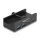Delock Külső USB 5 Gbps 4 Port Hubon keresztül 2 x A-típusú USB és 2 x USB Type-C -k záró csavarmenettel
