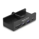 Delock Külső USB 5 Gbps Hub 2 x A-típusú USB, 1 x USB Type-C  és SD + Micro SD csatlakozó felületekkel és záró csavarral