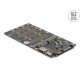 Delock Átalakító M.2 M kulcsos NVMe SSD-ről OCuLink SFF-8612 csatlakozóra és M.2 B kulcsos SATA SSD-ről SATA csatlakozóra