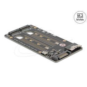 Delock SFF-8654 8i   2 x M.2 M kulcsos NVMe SSD átalakító