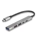 Delock 4 portos vékony USB Type-C  Hub 1 x A-típusú USB 10 Gbps, 2 x USB 2.0 A-típusú és 1 x USB 2.0 USB Type-C , valamint PD 95 W