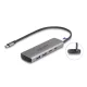 Delock USB 10 Gbps Hub 2 A-típusú USB port és 2 USB Type-C  port USB Type-C  csatlakozóval és egy további tápporttal (64299)