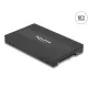 Delock Átalakító M.2 kulcs M NVMe SSD - U.2 vagy M.2 kulcs B SATA SSD - SATA - eszközmentes