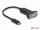 Delock USB Type-C  adapter 1 x soros RS-232 D-Sub 9 tűs dugóhoz 25 cm-es anyákkal