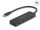 Delock USB 10 Gbps USB Type-C  hub 4 x USB Type-C  anya fekete