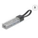 Delock 4 portos USB Hub 5 Gbps A-típusú USB vagy USB Type-C  porttal átlátszó házban