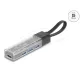 Delock 4 portos USB Hub 5 Gbps A-típusú USB vagy USB Type-C  porttal átlátszó házban