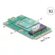 Delock Mini PCIe apa - M.2 kulcs E csatlakoztató adapter (64338)