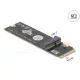 Delock Átalakító M.2 kulcs M apa - M.2 kulcs E csatlakoztató USB és PCIe modulhoz