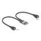 Delock Mini PCIe adapter teljes méret - 2 x USB 2.0 A-típus anya 30 cm (64346)