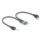 Delock Mini PCIe adapter teljes méret - 2 x USB 2.0 A-típus anya 30 cm (64346)