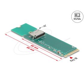   Delock M.2 M kulcs 1 x OCuLink SFF-8612 átalakítóhoz (64348)