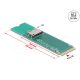 Delock M.2 M kulcs 1 x OCuLink SFF-8612 átalakítóhoz (64348)