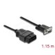 Delock Adapterkábel OBD-2 dugó   Sub-D 9 tűs aljzat, csavaros rögzítéssel, 1,15 m