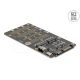 Delock Átalakító M.2 M kulcsos NVMe SSD-ről SFF-8654 csatlakozóra és M.2 B kulcsos SATA SSD-ről SATA csatlakozóra
