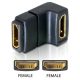 Delock DL65075 HDMI female -> HDMI female 90° elforgatott adapter