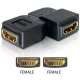 Delock adapter HDMI anya > HDMI anya 90  balra