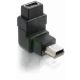 Delock DL65096 USB mini-B 5 tűs apa / anya 90° adapter