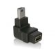 Delock DL65097 USB mini-B 5 tűs apa / anya 90° adapter