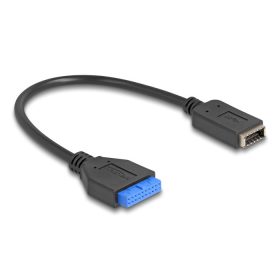   Delock USB 5 Gbps kábel tűfejes anya   belső E-típusú A kulcsos anya USB csatlakozókkal 25 cm (65100)