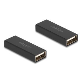 Delock A-típusú USB 2.0 fém adapter anya - anya (65106)