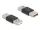Delock A-típusú USB 2.0 fém adapter apa - apa (65108)