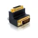 Delock DL65173 DVI 29 tűs male-female 90°-ban elforgatott adapter