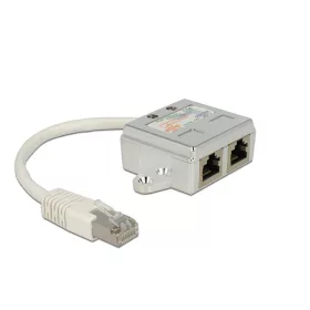   Delock RJ45 Port Doubler 1 x RJ45 apa > 2 x RJ45 anya (2 x ISDN) (65224)
