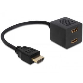   Delock DL65226 HDMI nagy sebességű Ethernet elosztó 1x male -> 2x female adapter