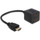 Delock DL65226 HDMI nagy sebességű Ethernet elosztó 1x male -> 2x female adapter