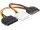 Delock DL65235 15 tűs SATA (apa) – 4 tűs Molex (anya) + 15 tűs SATA (anya), hálózati kábel