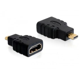   Delock DL65242 nagy sebességű HDMI mirco D male -> HDMI A female adapter