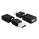 Delock forgatható adapter USB 2.0-A apa > anya (65260)