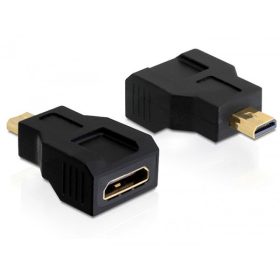   Delock DL65271 nagy sebességű HDMI Ethernettel - mini C female -> mikro D male adapter