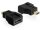 Delock DL65271 nagy sebességű HDMI Ethernettel - mini C female -> mikro D male adapter