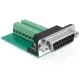 Delock adapter Sub-D 15 pin Gameport anya > terminál blokk 16 pines