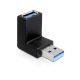 Delock DL65339 USB 3.0 apa-anya függőlegesen 90°-ban forgatott adapter