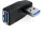 Delock DL65341 USB 3.0 apa-anya vízszintesen 90°-ban forgatott adapter
