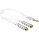 Delock 65355 sztereo jack 3.5 mm apa -> 2 x sztereo jack anya 25 cm