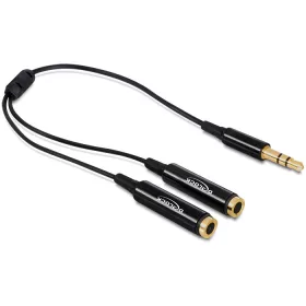   Delock DL65356 sztereo jack 3.5 mm apa -> 2 x sztereo jack anya 25 cm