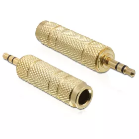   Delock DL65360 sztereo jack 3.5 mm apa -> 6.35 mm anya fém adapter