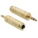Delock DL65360 sztereo jack 3.5 mm apa -> 6.35 mm anya fém adapter