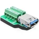 Delock adapter, USB 3.0-A anya > terminal Block 10 pin (65370)