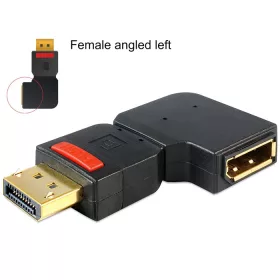   Delock Displayport apa > Displayport anya adapter, balra forgatott