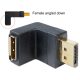 Delock 65382 Displayport apa > Displayport anya adapter, lefelé forgatott